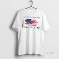 Officials Charlie Kirk A True Patriot Charlie Kirk X Boise State University 2 Sided Tee