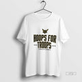 Officials Charlotte Hornets Basketball Nba Hoops For Troops Logo Premium Tee Shirt Sweater