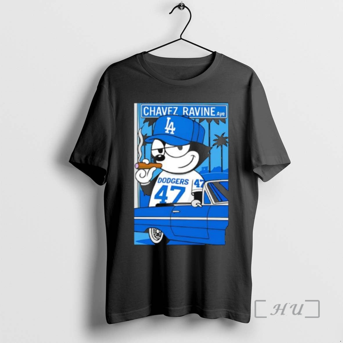 Officials Chavez Ravine X Los Angeles Dodgers Lowrider Car Graphic Premium T Shirt Sweater