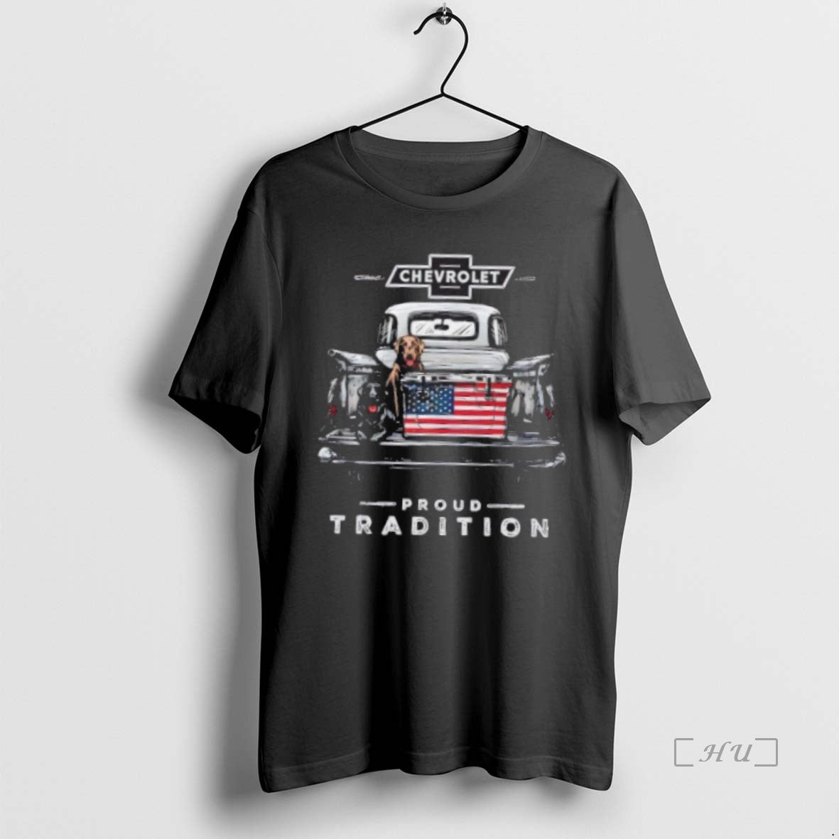 Officials Chevy Pickup Truck American Flag Proud Tradition T Shirt Sweater