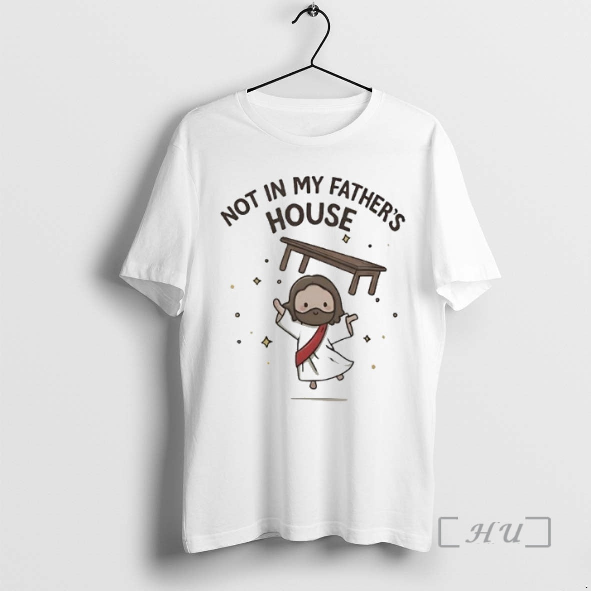 Officials Chibi Jesus Christ Not In My Fathers House Premium T Shirt Sweater