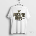 Officials Chicago Bulls Basketball Nba Hoops For Troops Logo Premium Tee Shirt Sweater