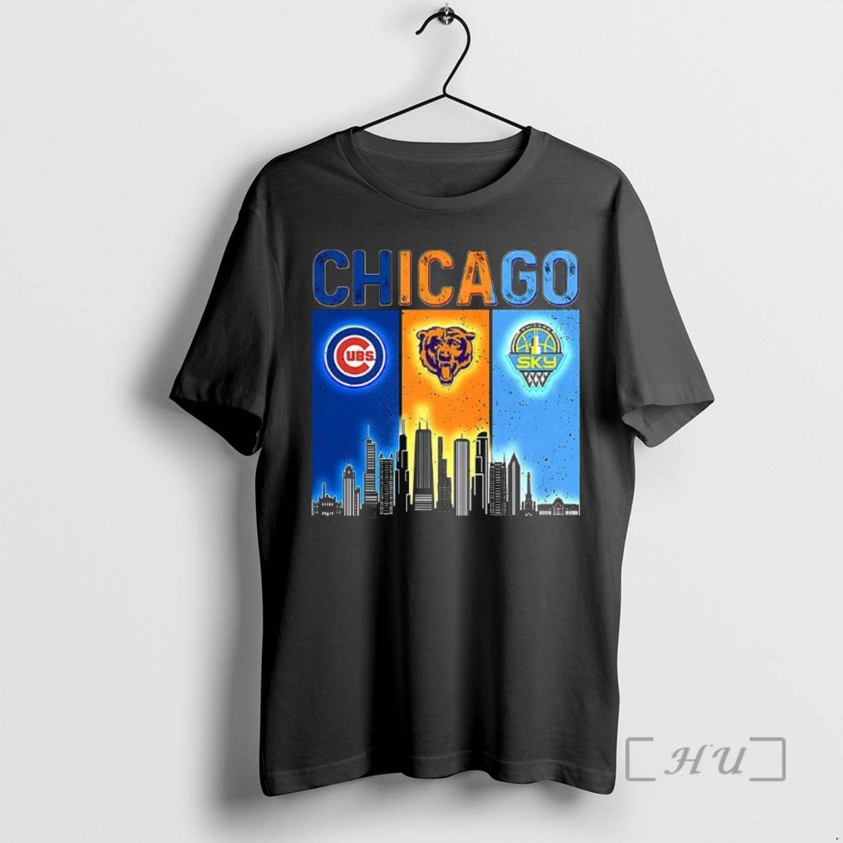 Officials Chicago Sports Teams Cubs Bears Sky Logo Skyline