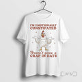 Officials Chicken Im Emotionally Constipated Havent Given A Crap In Days Premium T Shirts Sweater