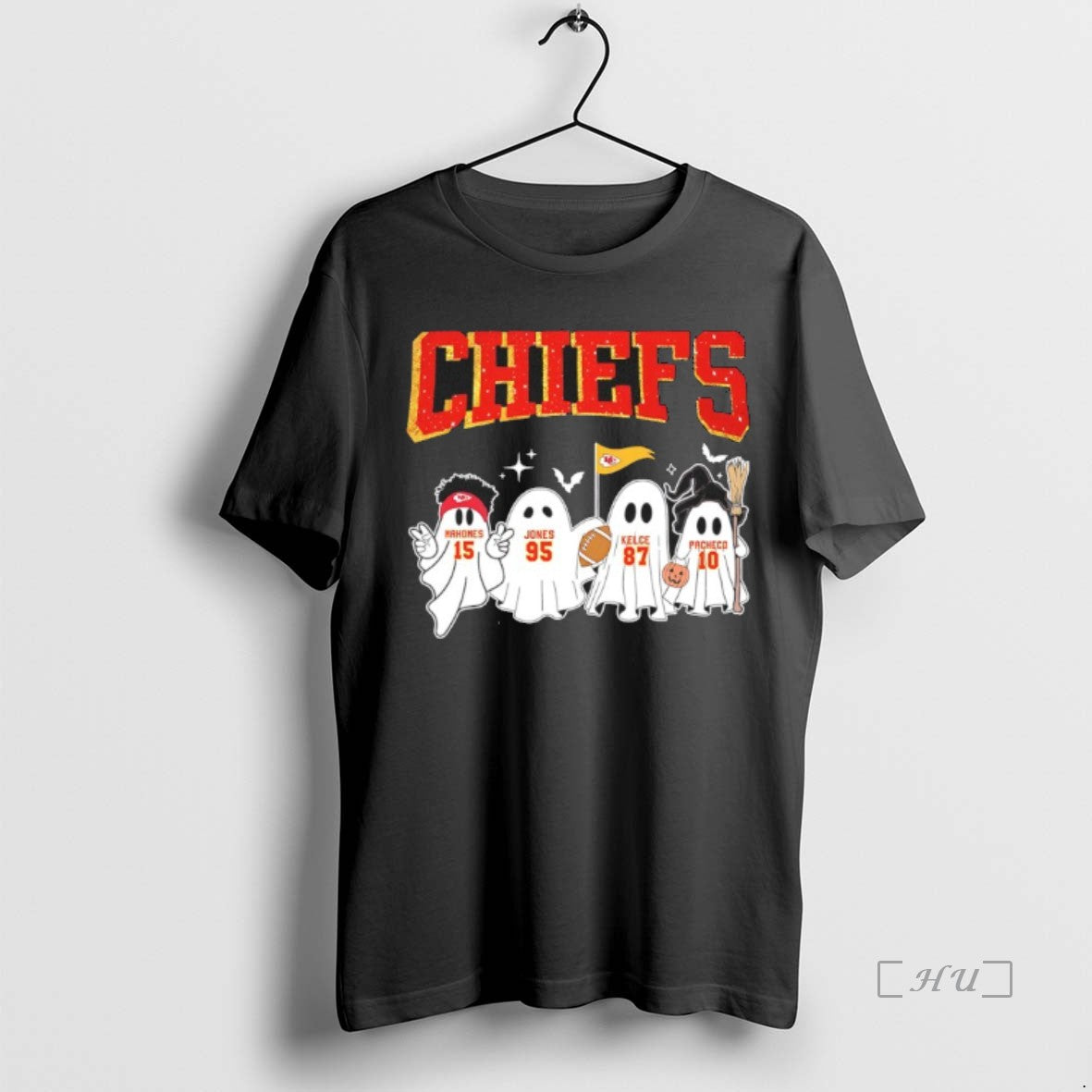 Officials Chiefs Player Ghost Halloween Mahomes Jones Kelce And Pacheco Premium T Shirt Sweater