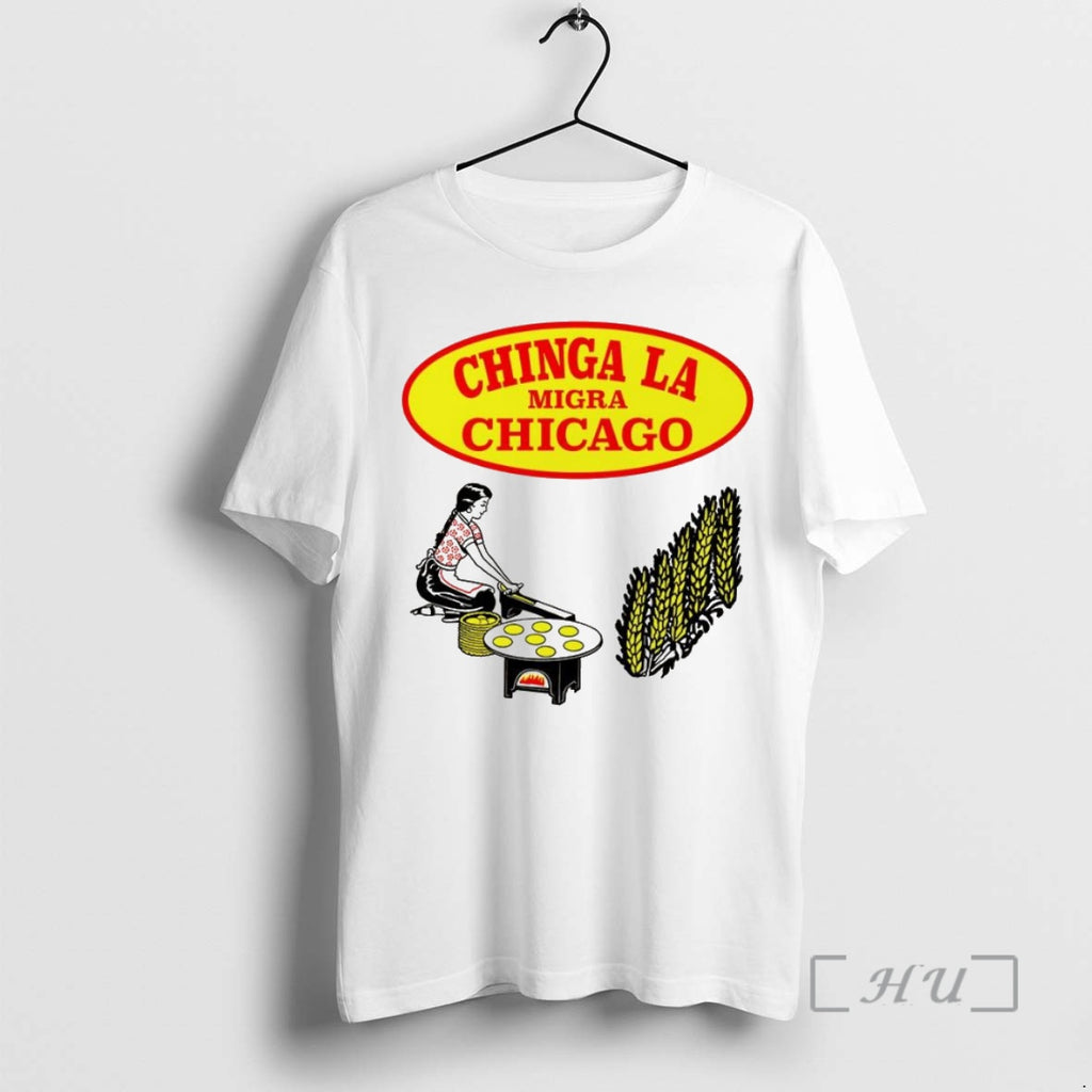 Officials Chinga La Migra Chicago Tortilla Logo T Shirt Sweater