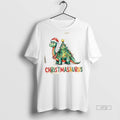 Officials Chrismasaurus Dinosaur Christmas Tree Cute Premium Tee Shirt Sweater