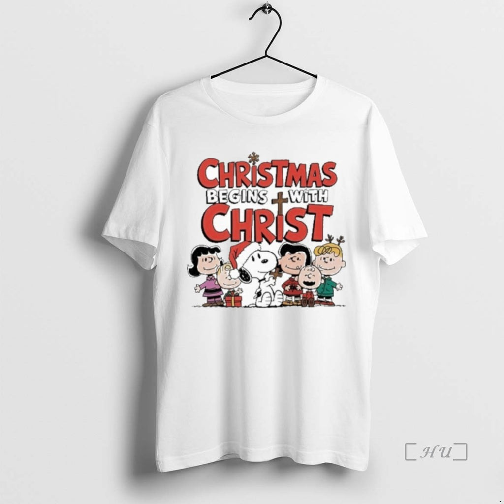 Officials Christmas Being With Christ Peanuts Premium T Shirt Sweater