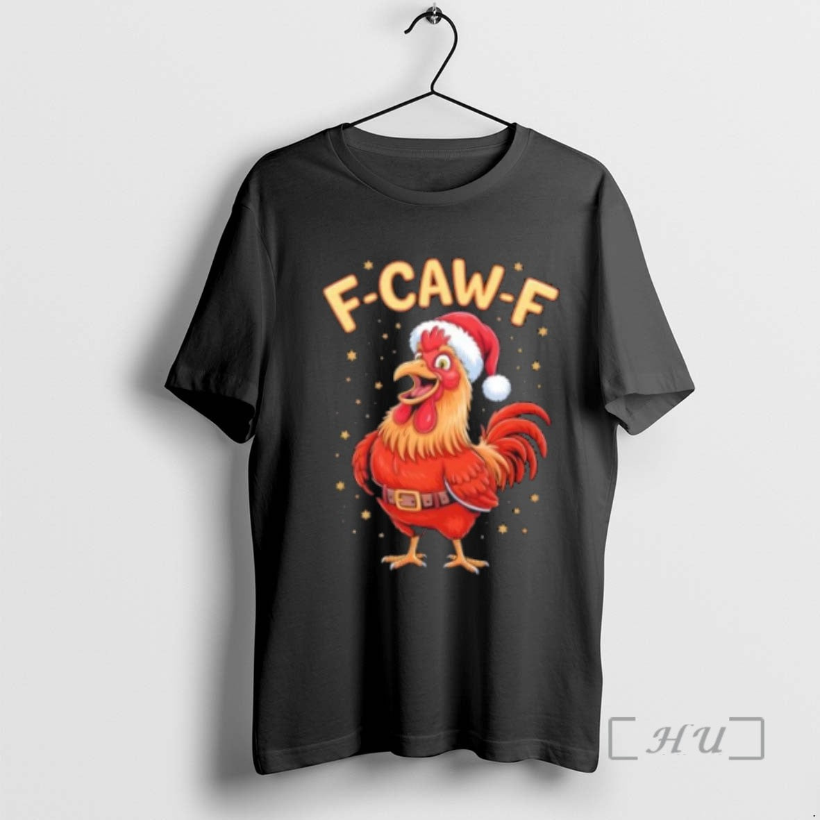 Officials Christmas F Caw F Santa Claus Chicken Tee Shirt Sweater
