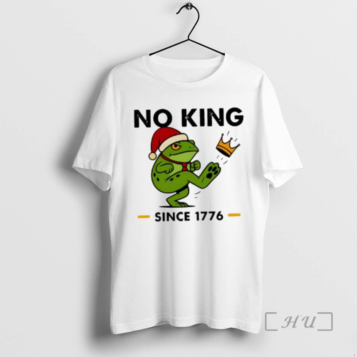 Officials Christmas Frog No Kings Since 1776 Premium T Shirt Sweater