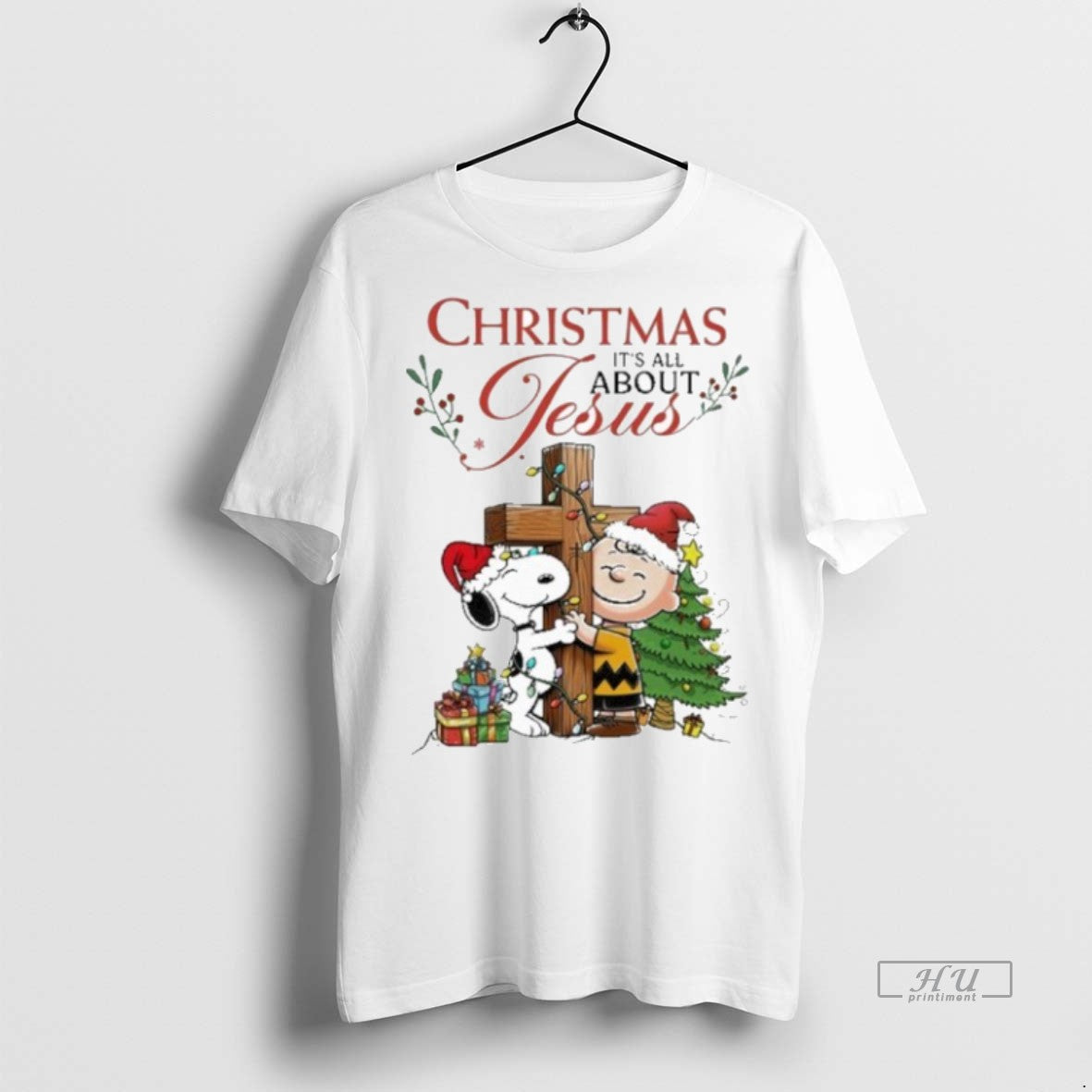 Officials Christmas Its All About Jesus Peanuts Tee Shirt Sweater