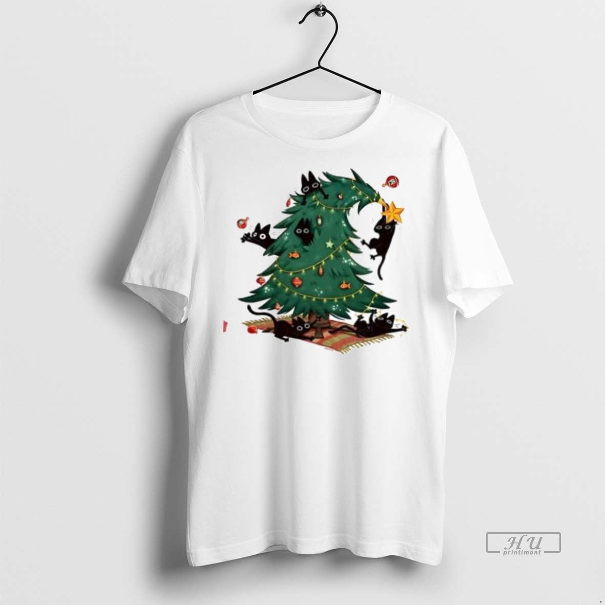 Officials Christmas Tree And Cats Cute 2025 Premium Tee Shirt Sweater