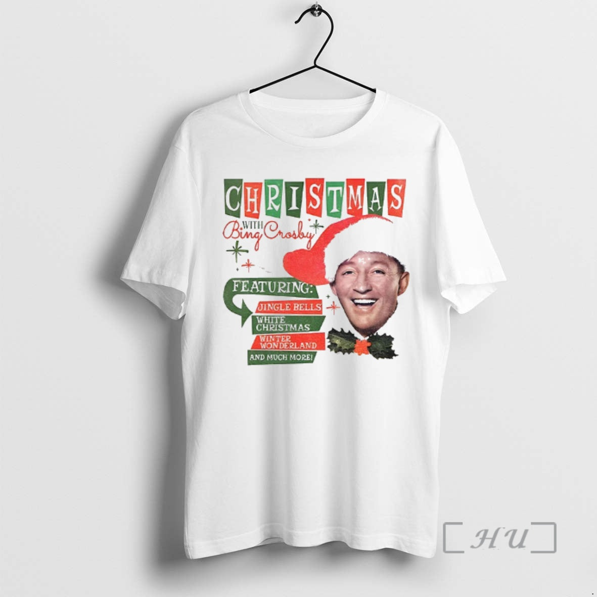 Officials Christmas With Bing Crosby Jingle Bells White Christmas T Shirt Sweater