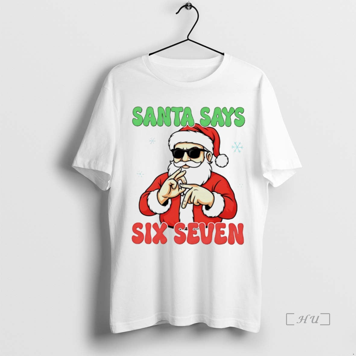 Officials Christmas Santa Says Six Seven White