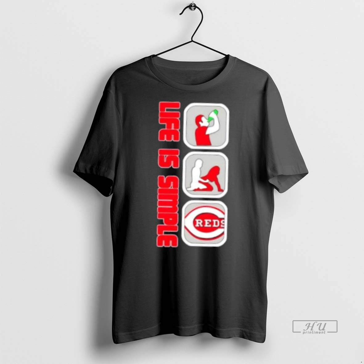 Officials Cincinnati Reds Baseball Life Is Simple Tee Shirt Sweater