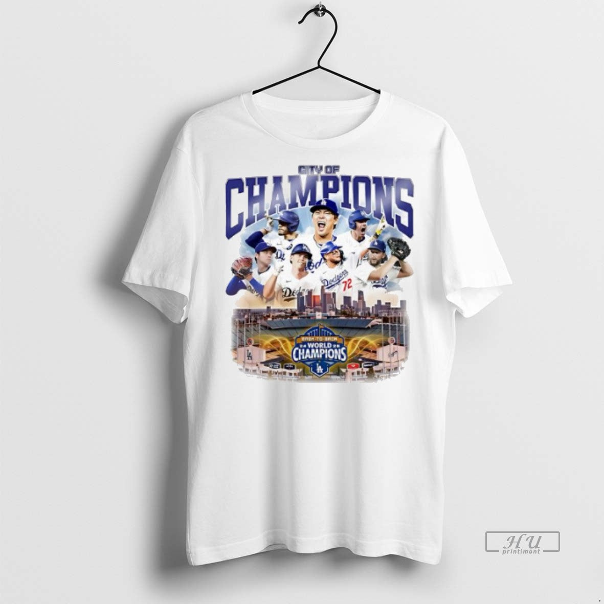 Officials City Of World Champions The Los Angeles Dodgers Premium Tee Shirt Sweater