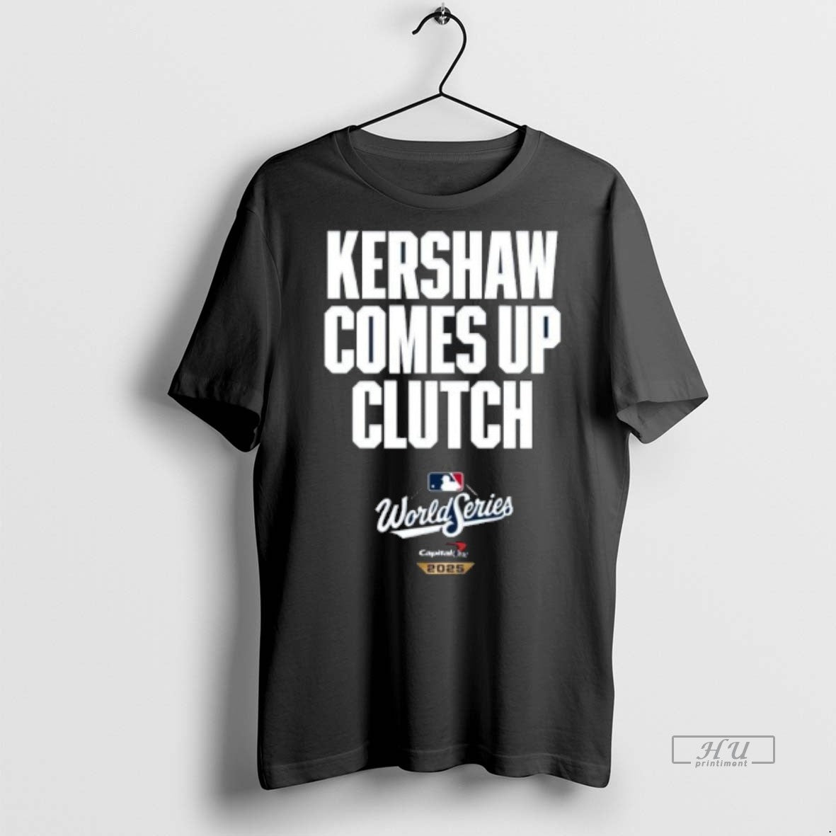 Officials Clayton Kershaw Comes Up Clutch World Series Tee Shirt Sweater