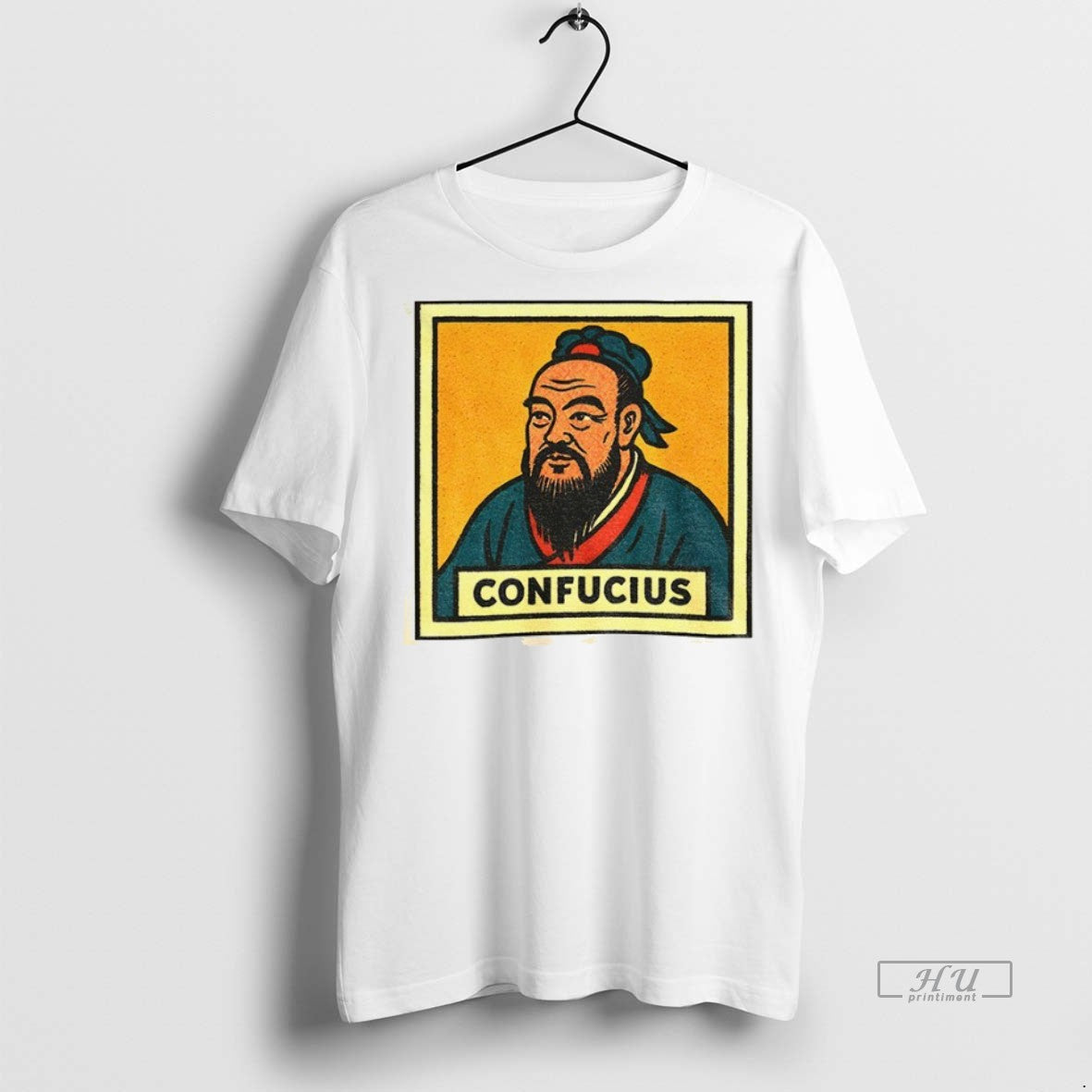 Officials Confucius Comic Retro Chinese Philosopher Premium Tee Shirt Sweater
