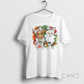 Officials Cow And Santa Ghost Christmas Wreath Premium T Shirt Sweater