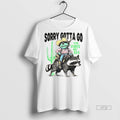 Officials Cowboy Frog Riding Raccoon Sorry Gotta Go The Vibes Are Off Tee Shirt Sweater