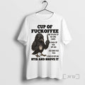 Officials Crow Cup Of Fuckoffee One Splash Of No One Cares Premium T Shirts Sweater