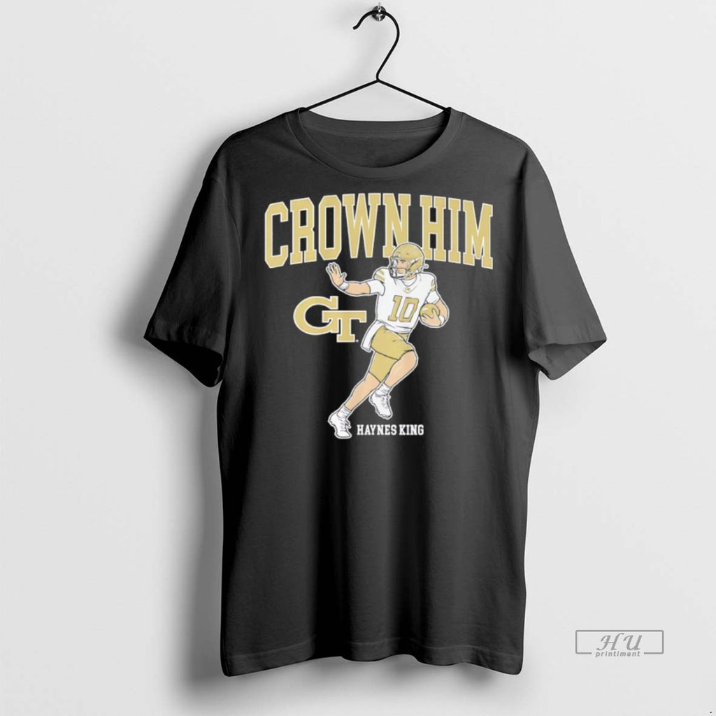 Officials Crown Him Haynes King Georgia Tech Football Premium Tee Shirt Sweater