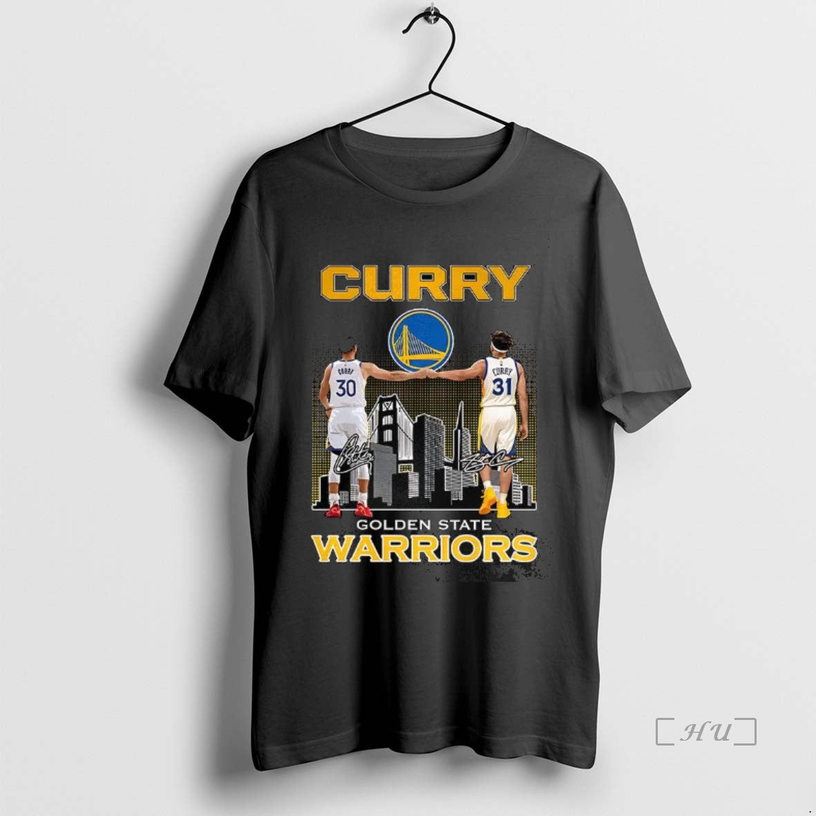 Officials Curry Touch Hand Golden State Warriors Basketball Signature Skyline T Shirt Sweater
