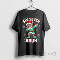 Officials Dabbing Elf Six Seven Bruh Christmas Premium T Shirt Sweater