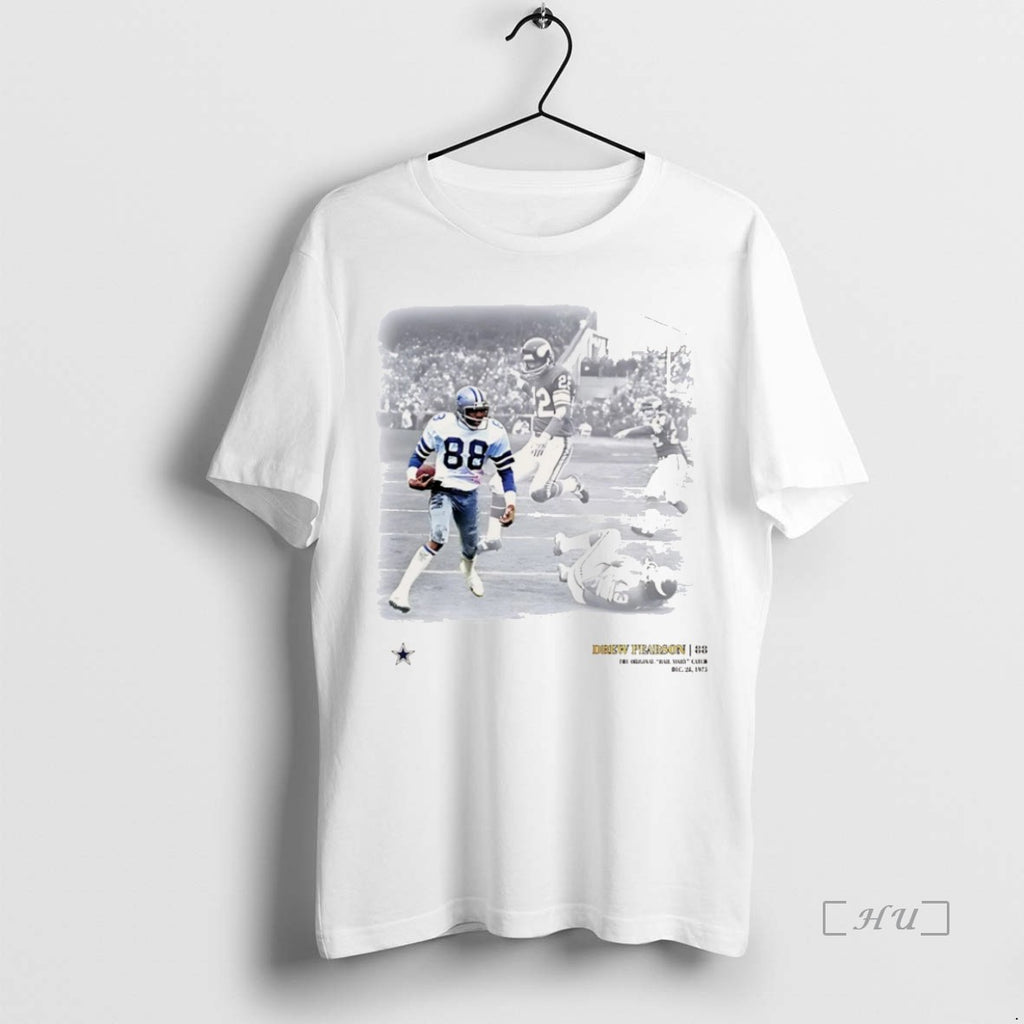 Officials Dallas Cowboys Drew Pearson Hail Mary Photo Christmas Premium T Shirt Sweater