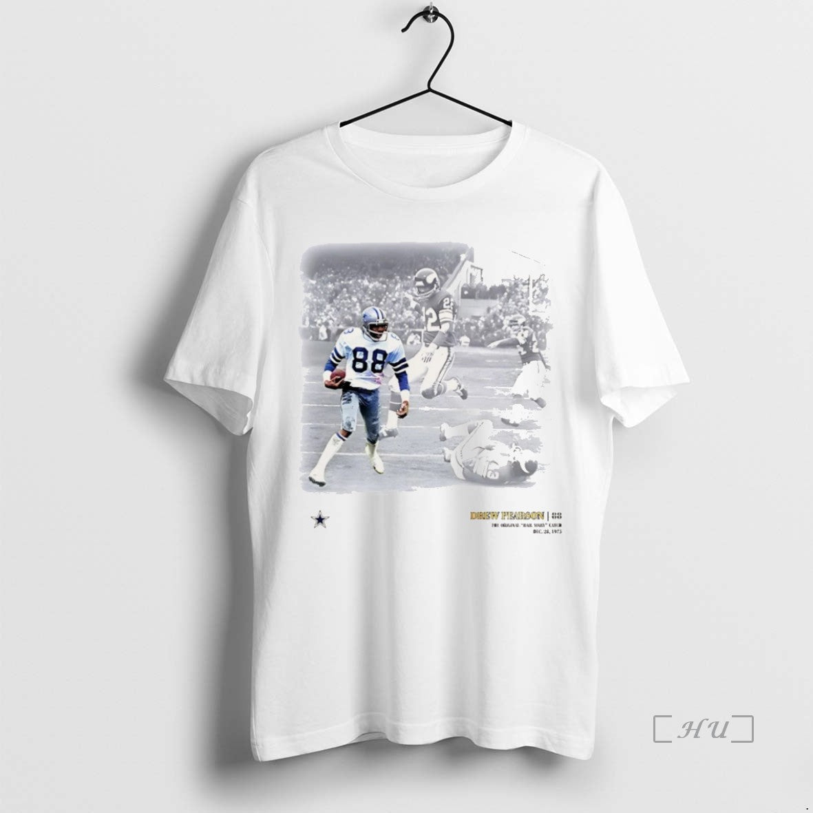 Officials Dallas Cowboys Drew Pearson Hail Mary Photo Christmas Premium T Shirt Sweater