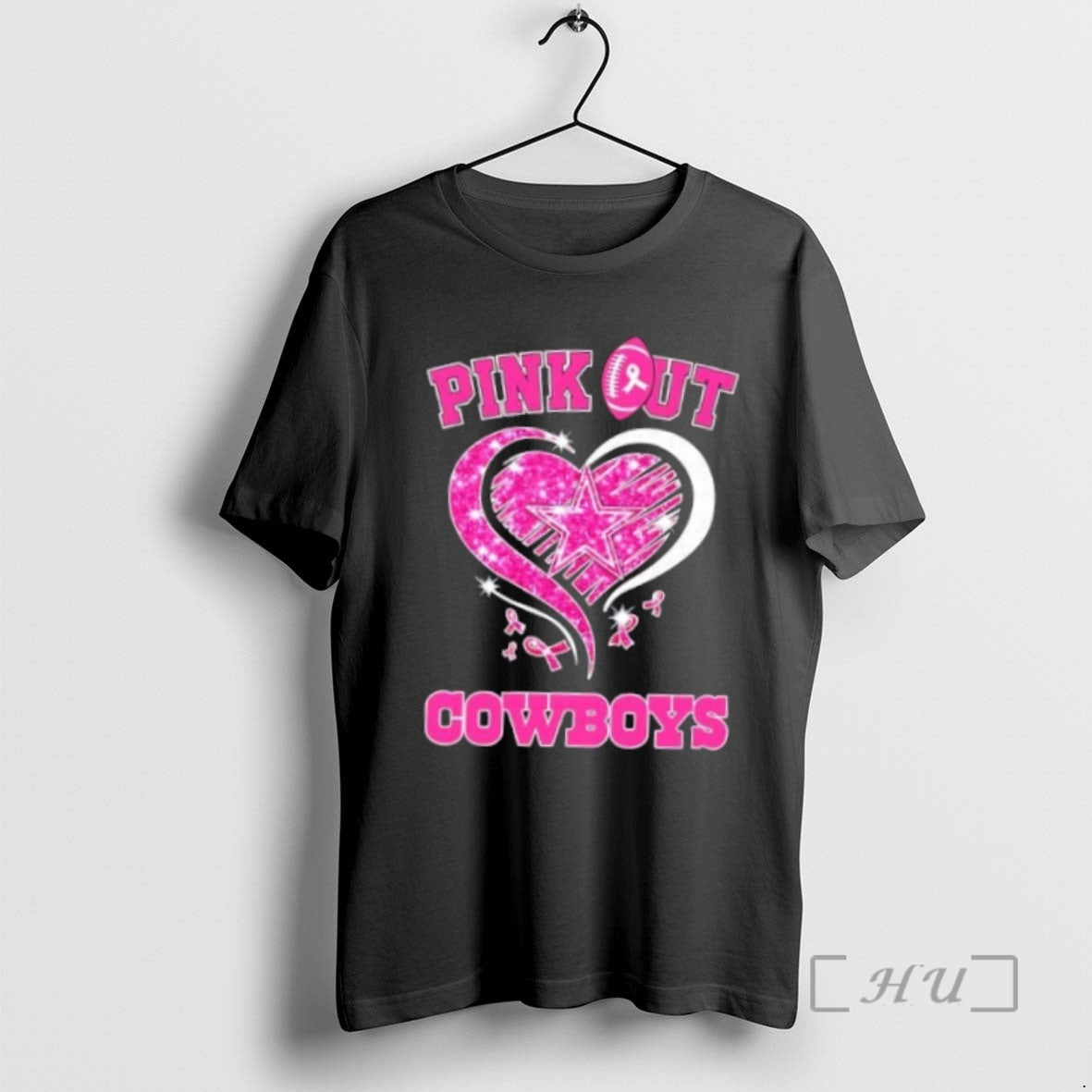 Officials Dallas Cowboys Football X Pink Out Hearts