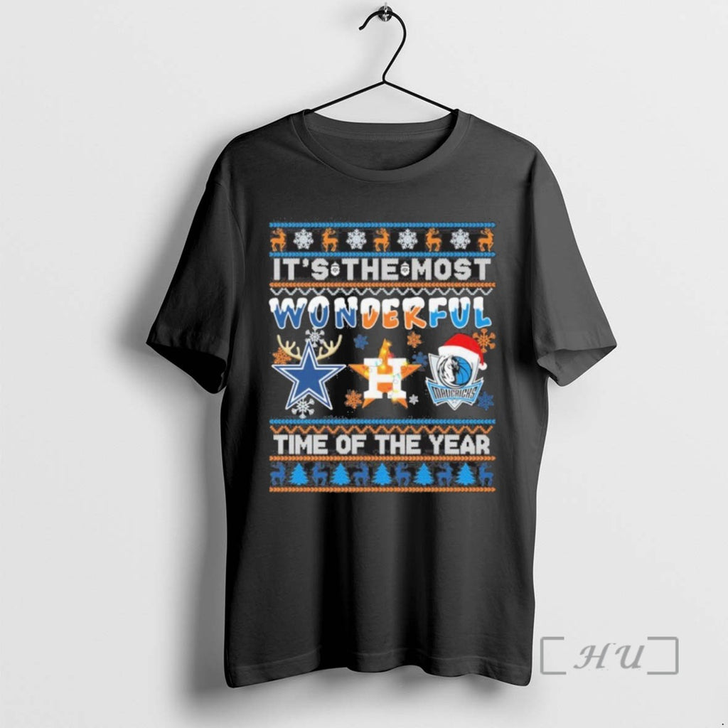 Officials Dallas Sports Teams Logo Its The Most Wonderful Time Of The Year Christmas