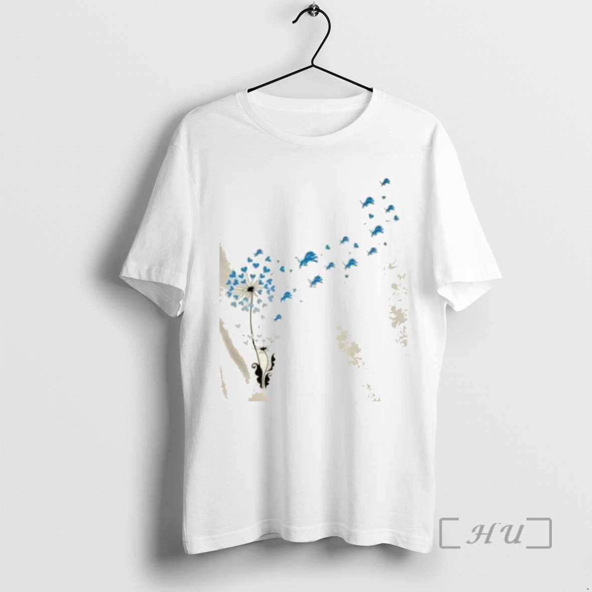 Officials Dandelion Flower Detroit Lions Football Logo