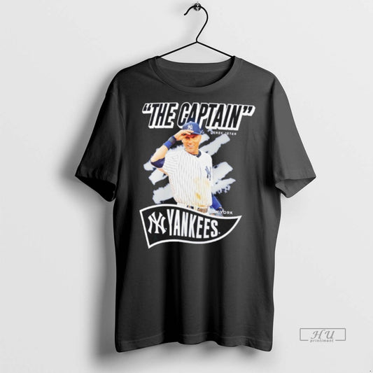 Officials Derek Jeter The Captain New York Yankees Retired Player Nickname Premium Tee Shirt Sweater