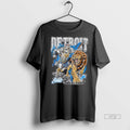 Officials Detroit Lions Gladiator Football Fire Graphic Tee Shirt Sweater