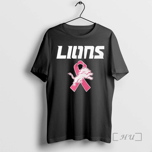 Officials Detroit Lions Pink Out Tackle Breast Cancer T Shirt Sweater