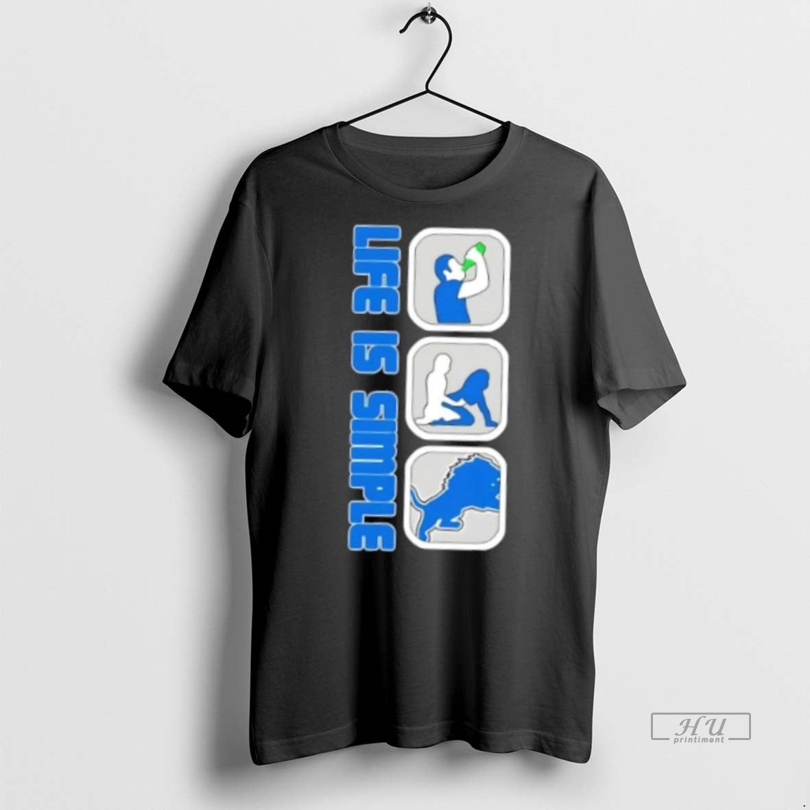 Officials Detroit Lions Football Life Is Simple Premium Tee Shirt Sweater
