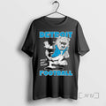 Officials Detroit Lions Rock And Roar Football Cartoon Black