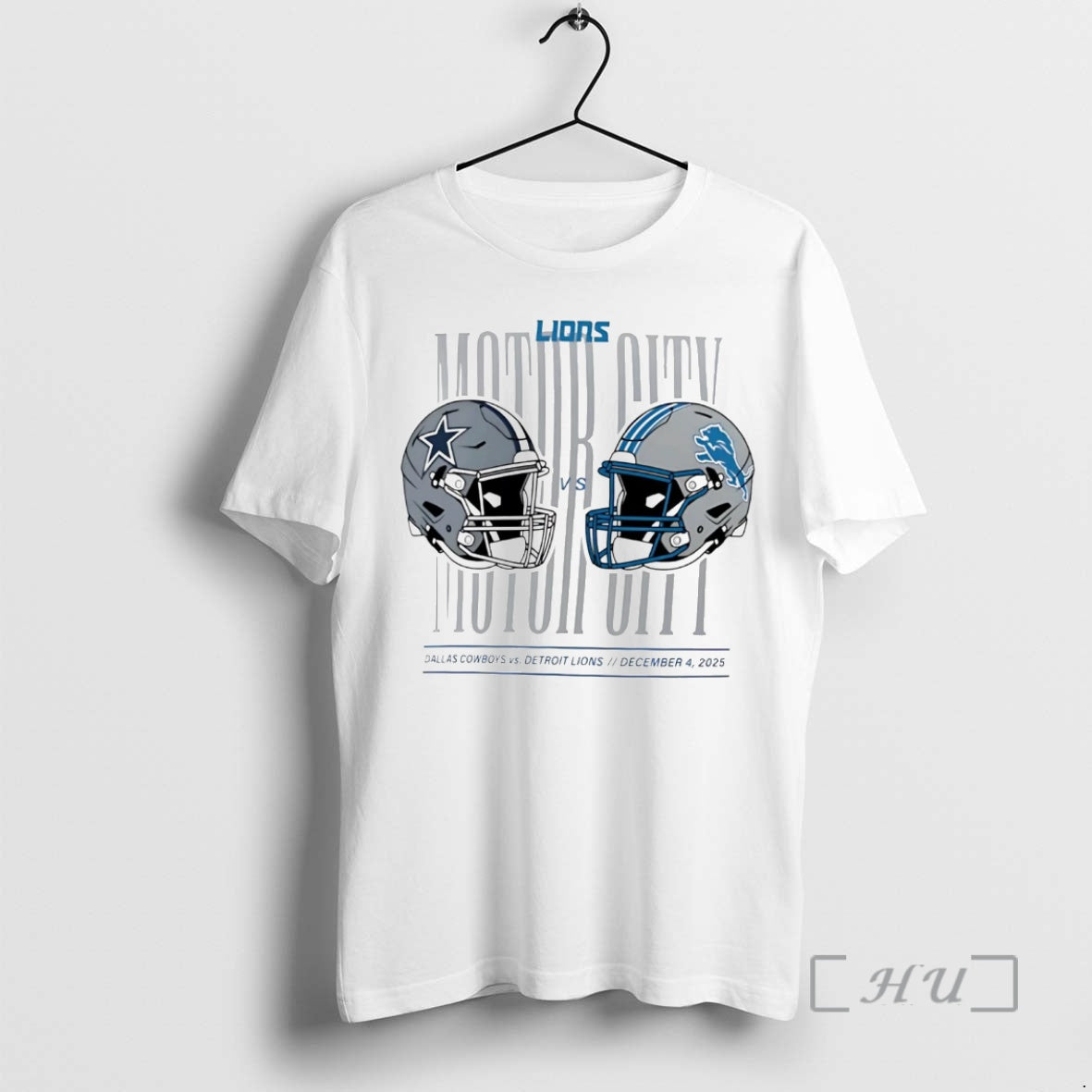 Officials Detroit Lions Vs Dallas Cowboys Helmet Matchup Motor City