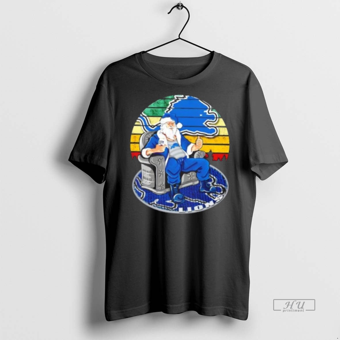 Officials Detroit Lions X Santa Claus Christmas Vintage Premium Tee Shirt Sweater