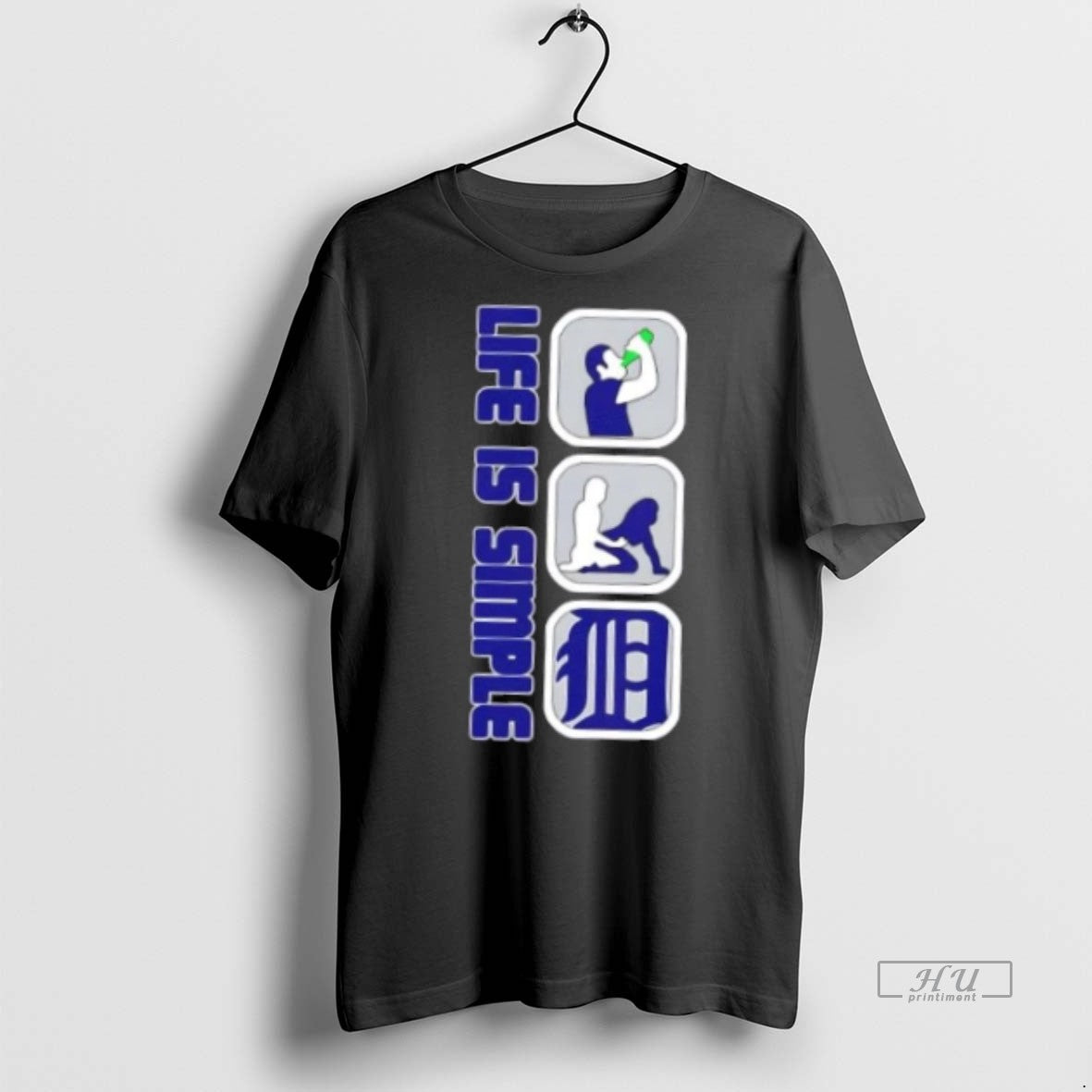 Officials Detroit Tigers Baseball Life Is Simple Tee Shirt Sweater