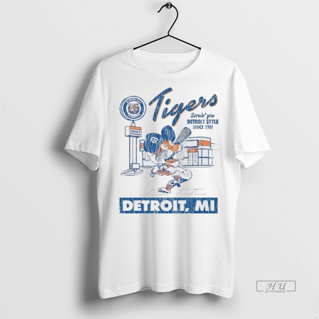 Officials Detroit Tigers Serving You Detroit Style Since 1901 Tee Shirt Sweater