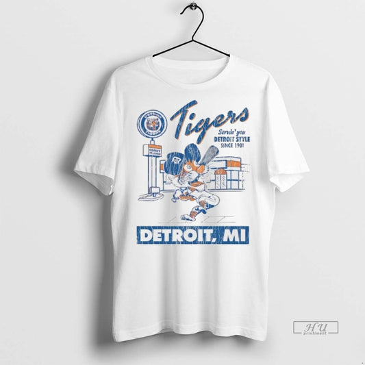 Officials Detroit Tigers Serving You Detroit Style Since 1901 Tee Shirt Sweater
