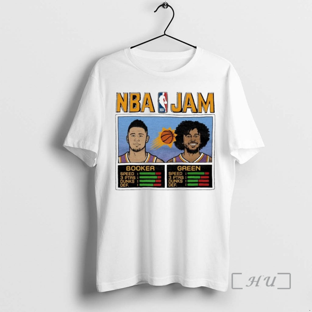 Officials Devin Booker And Draymond Green Phoenix Suns Nba Jam Ornaments T Shirt Sweater