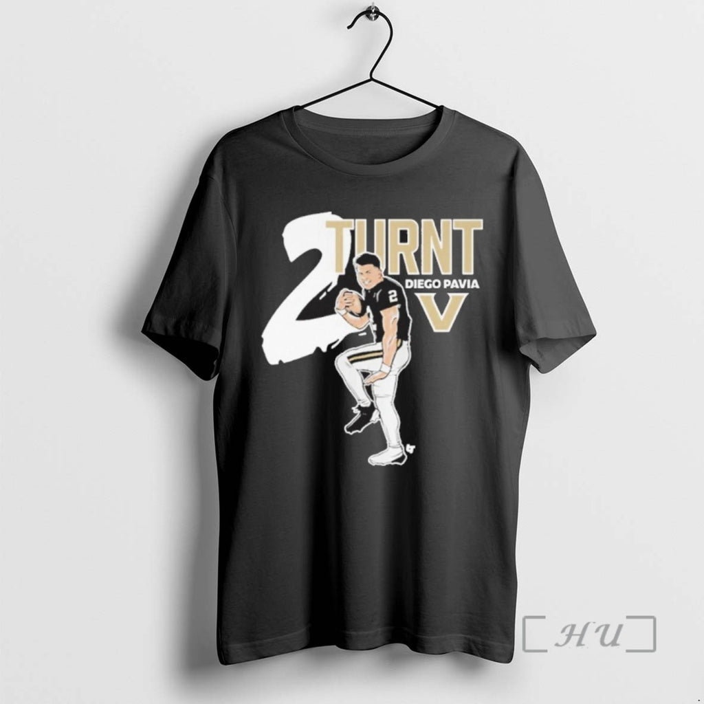 Officials Diego Pavia 2 Turnt Vanderbilt Football Tee Shirt Sweater
