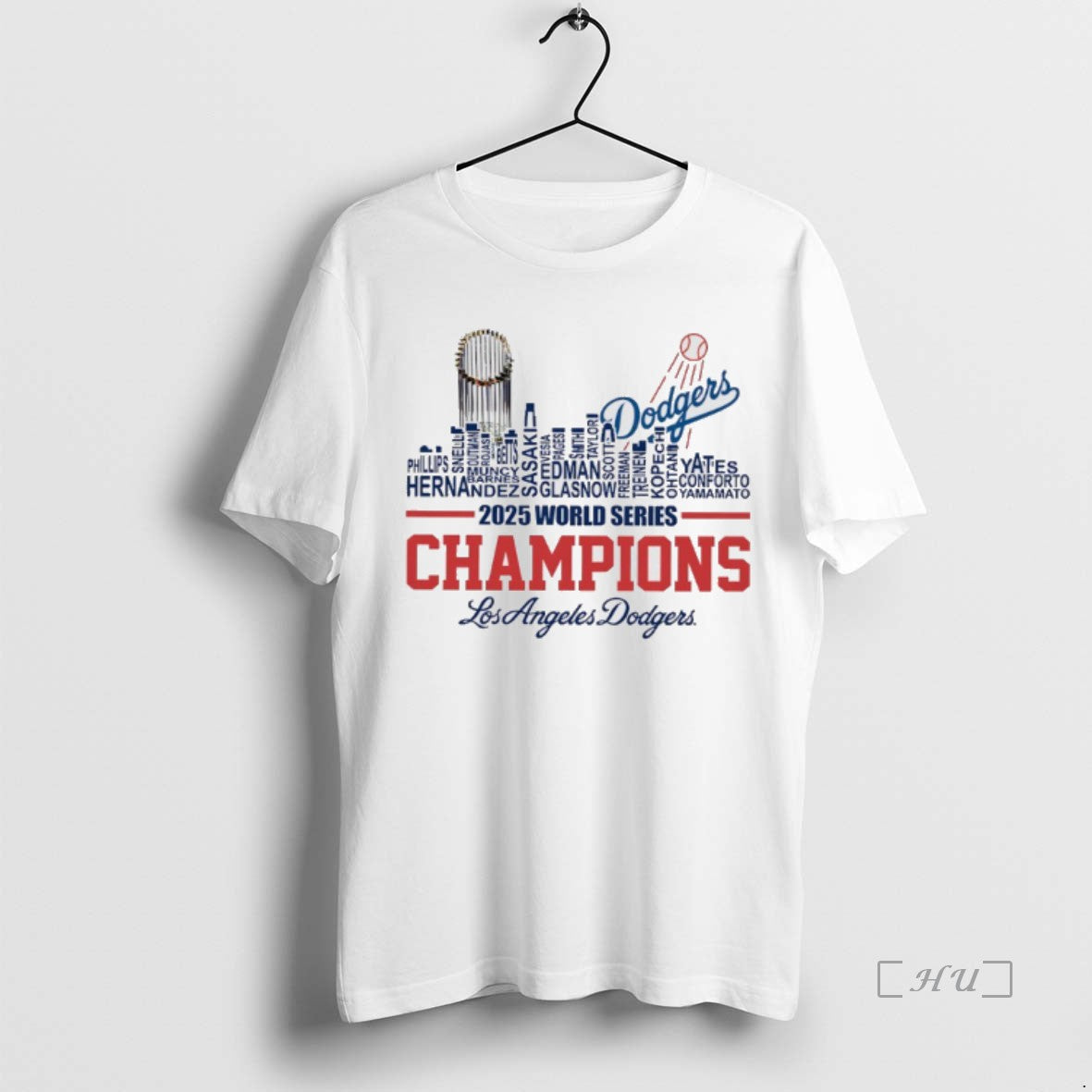 Officials Dodgers 2025 World Series Champions Player Name City Skyline Premium T Shirt Sweater
