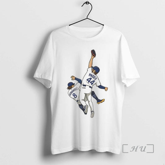 Officials Dodgers Andy Pages Kike Hernandez 9th Inning Catch World Series Premium T Shirts Sweater