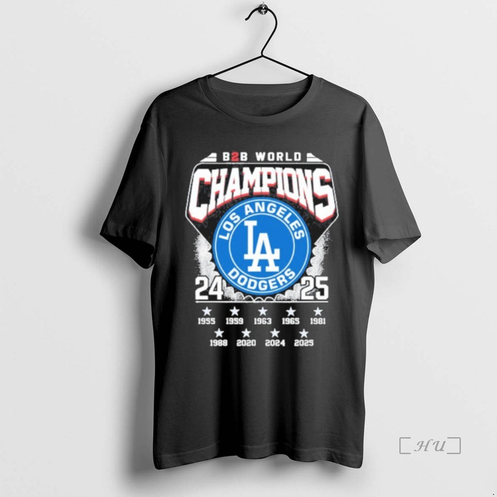 Officials Dodgers B2b World Champs Premium T Shirt Sweater