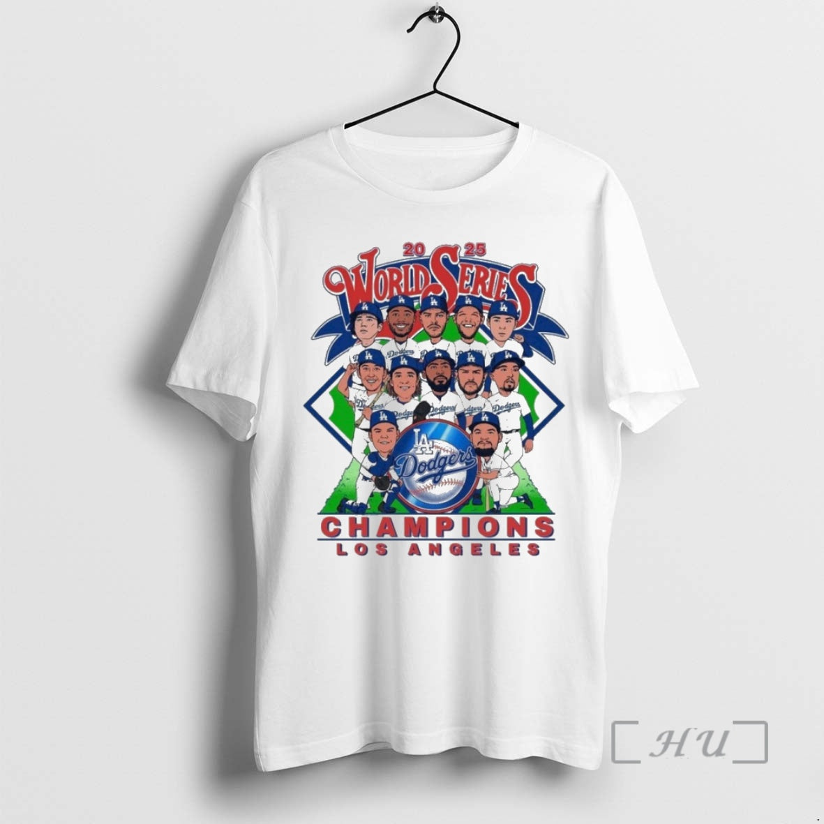 Officials Dodgers Caricature 2025 World Series Champions