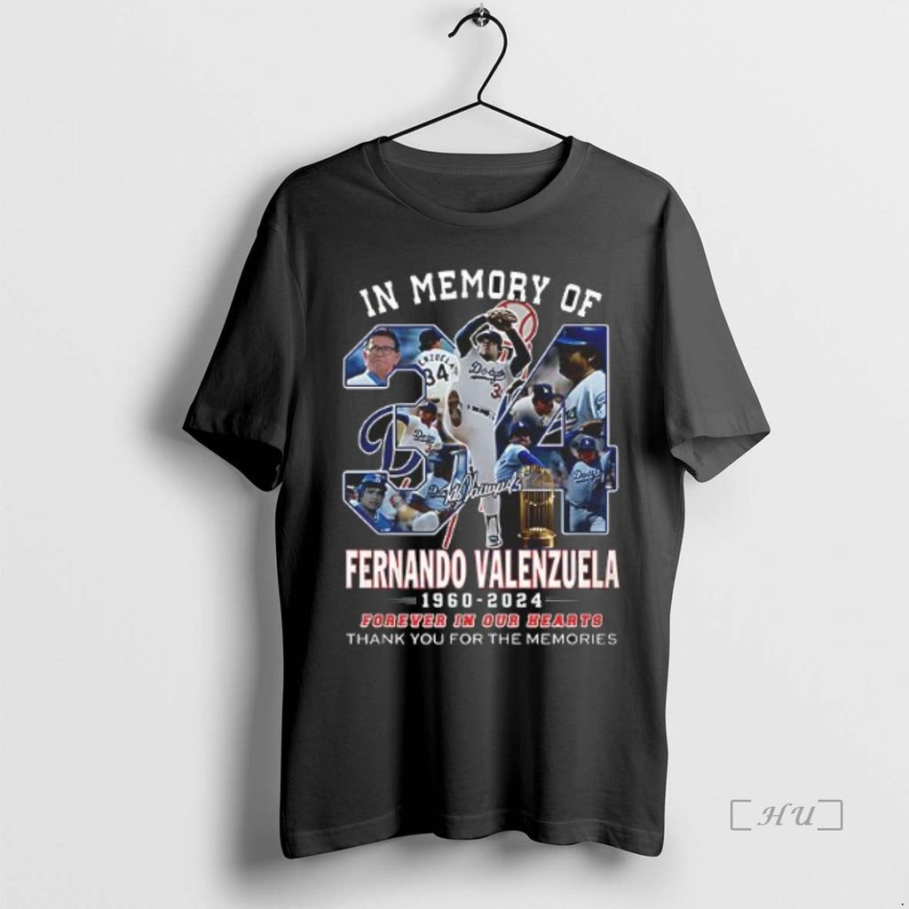 Officials Dodgers In Memory Of Fernando Valenzuela Forever In Our Hearts T Shirt Sweater